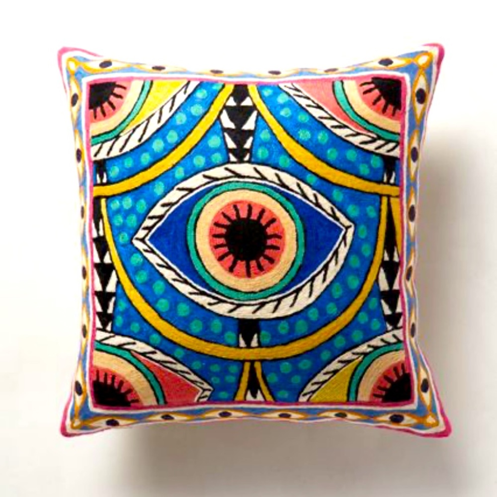 Mara Hoffman for Anthropologie Evil Eye Pillow 🧿